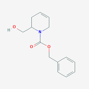 molecular formula C14H17NO3 B13382031 Benzyl 2-(hydroxymethyl)-1,2,3,6-tetrahydropyridine-1-carboxylate 