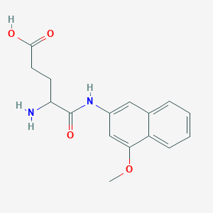 molecular formula C16H18N2O4 B13382034 4-Amino-5-[(4-methoxynaphthalen-2-yl)amino]-5-oxopentanoic acid 