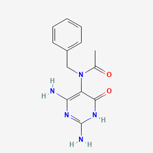 molecular formula C13H15N5O2 B13382052 N-benzyl-N-(2,6-diamino-4-oxo-1H-pyrimidin-5-yl)acetamide 