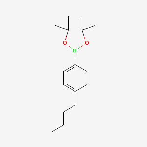 molecular formula C16H25BO2 B1338211 2-(4-Butylphenyl)-4,4,5,5-tetramethyl-1,3,2-dioxaborolane CAS No. 625458-85-7