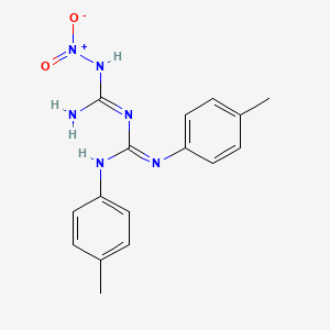 molecular formula C16H18N6O2 B13382139 N-[(2-hydroxy-2-oxidohydrazino)(imino)methyl]-N',N''-bis(4-methylphenyl)guanidine 