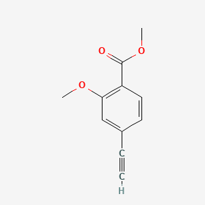 molecular formula C11H10O3 B13382159 Methyl4-ethynyl-2-methoxybenzoate 