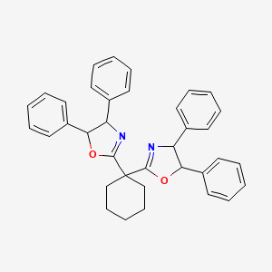 molecular formula C36H34N2O2 B13382168 (R,S)-BisPh-cybBox 