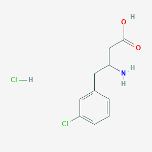 molecular formula C10H13Cl2NO2 B13382188 H-beta-hophe(3-cl)-oh.hcl 