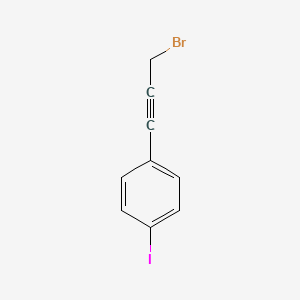 molecular formula C9H6BrI B13382203 1-(3-Bromoprop-1-ynyl)-4-iodobenzene 