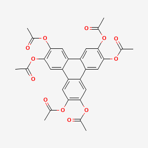 molecular formula C30H24O12 B1338221 2,3,6,7,10,11-Hexaacetoxytriphenylene CAS No. 32829-08-6