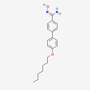 molecular formula C20H26N2O2 B13382218 4'-(heptyloxy)-N'-hydroxy[1,1'-biphenyl]-4-carboximidamide 
