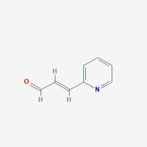 molecular formula C8H7NO B1338223 3-(Pyridin-2-YL)prop-2-enal CAS No. 863677-37-6