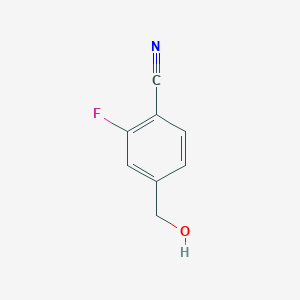 molecular formula C8H6FNO B1338224 2-Fluoro-4-(hydroxymethyl)benzonitrile CAS No. 222978-02-1