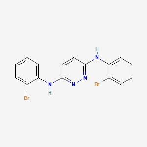 molecular formula C16H12Br2N4 B13382251 N3,N6-bis(2-bromophenyl)pyridazine-3,6-diamine 