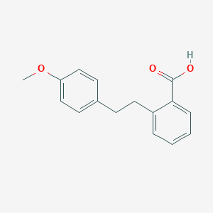molecular formula C16H16O3 B133823 2-[2-(4-Methoxyphenyl)ethyl]benzoic acid CAS No. 14525-71-4