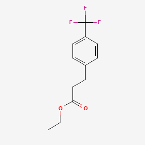 molecular formula C12H13F3O2 B1338230 Ethyl 3-(4-(trifluoromethyl)phenyl)propanoate CAS No. 82989-27-3