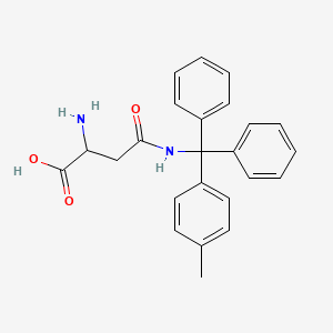 molecular formula C24H24N2O3 B13382332 N4-(4-Methyltrityl)-L-asparagine 