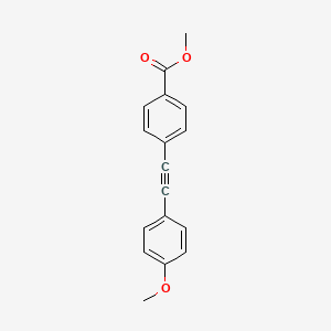 molecular formula C17H14O3 B13382348 Methyl 4-((4-methoxyphenyl)ethynyl)benzoate 