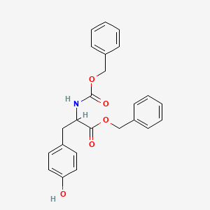 molecular formula C24H23NO5 B13382355 Benzyl ((benzyloxy)carbonyl)-D-tyrosinate CAS No. 13249-67-7