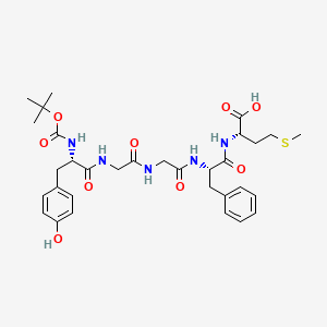 molecular formula C32H43N5O9S B1338238 Boc-met-enkephalin CAS No. 59481-77-5