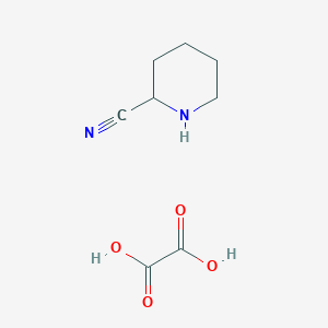 molecular formula C8H12N2O4 B13382393 Piperidine-2-carbonitrile oxalate 