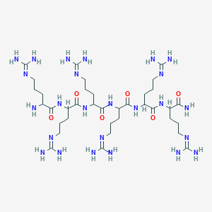 molecular formula C36H75N25O6 B13382440 H-DL-Arg-DL-Arg-DL-Arg-DL-Arg-DL-Arg-DL-Arg-NH2 