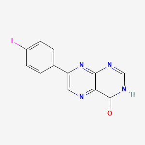 molecular formula C12H7IN4O B13382498 7-(4-iodophenyl)pteridin-4(3H)-one 