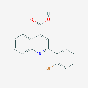 molecular formula C16H10BrNO2 B13382499 2-(2-Bromophenyl)quinoline-4-carboxylic acid CAS No. 130987-63-2