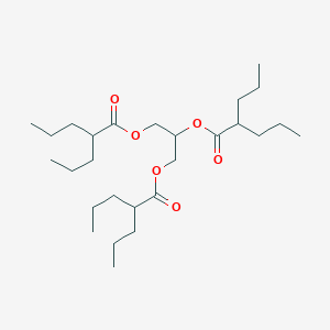 molecular formula C27H50O6 B133825 Glyceryl trivalproate CAS No. 146356-76-5