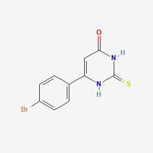 molecular formula C10H7BrN2OS B1338250 6-(4-bromophenyl)-2-thioxo-2,3-dihydropyrimidin-4(1H)-one 