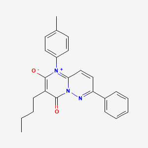 molecular formula C24H23N3O2 B13382588 3-butyl-1-(4-methylphenyl)-4-oxo-7-phenyl-4H-pyrimido[1,2-b]pyridazin-1-ium-2-olate 