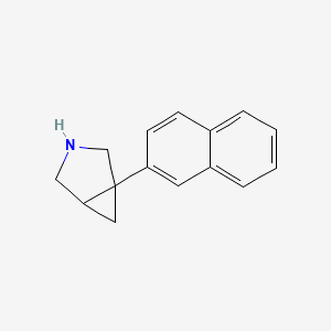 molecular formula C15H15N B13382610 1-(Naphthalen-2-yl)-3-aza-bicyclo[3.1.0]hexane 