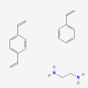 molecular formula C20H26N2 B13382617 1,2-Ethanediamine, N-[(ethenylphenyl)methyl]-, polymer with ethenylbenzene (9CI) 