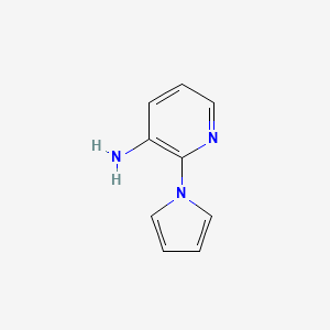 molecular formula C9H9N3 B1338262 2-(1H-pyrrol-1-yl)pyridin-3-amine 
