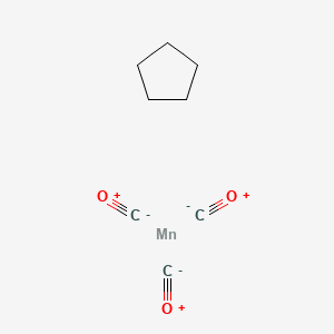molecular formula C8H10MnO3 B13382637 Carbon monoxide;cyclopentane;manganese 