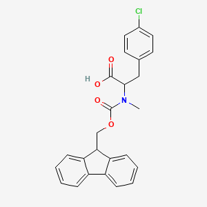 molecular formula C25H22ClNO4 B13382651 Fmoc-N-Me-Phe(4-Cl)-OH 