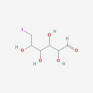 molecular formula C6H11IO5 B13382687 2,3,4,5-Tetrahydroxy-6-iodohexanal 