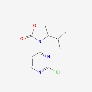 molecular formula C10H12ClN3O2 B13382699 3-(2-Chloropyrimidin-4-yl)-4-propan-2-yl-1,3-oxazolidin-2-one 