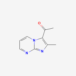 molecular formula C9H9N3O B1338270 1-(2-甲基咪唑并[1,2-a]嘧啶-3-基)乙酮 CAS No. 100289-21-2