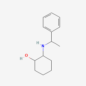 molecular formula C14H21NO B13382727 2-(1-Phenylethylamino)cyclohexan-1-ol 