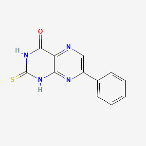 molecular formula C12H8N4OS B13382735 7-phenyl-2-thioxo-2,3-dihydropteridin-4(1H)-one 
