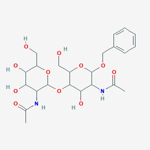 molecular formula C23H34N2O11 B13382786 N-[2-[5-acetamido-4-hydroxy-2-(hydroxymethyl)-6-phenylmethoxyoxan-3-yl]oxy-4,5-dihydroxy-6-(hydroxymethyl)oxan-3-yl]acetamide 