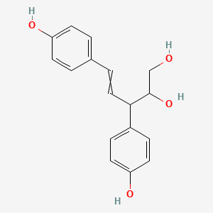 molecular formula C17H18O4 B13382790 3,5-Bis(4-hydroxyphenyl)pent-4-ene-1,2-diol 