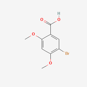 molecular formula C9H9BrO4 B1338282 5-溴-2,4-二甲氧基苯甲酸 CAS No. 32246-20-1