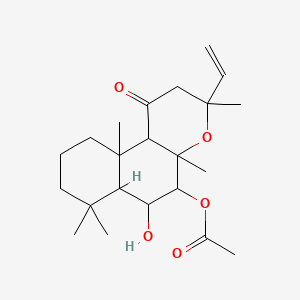 molecular formula C22H34O5 B13382837 Forskolin, 1,9-dideoxy- 