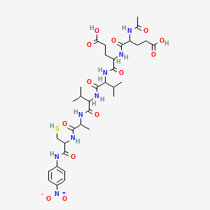 molecular formula C34H50N8O13S B13382842 Ac-Glu-Glu-Val-Val-Ala-Cys-pNA 