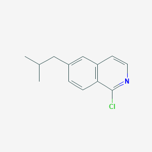 molecular formula C13H14ClN B13382851 1-Chloro-6-isobutylisoquinoline 