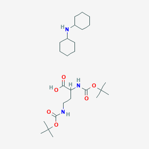 molecular formula C26H49N3O6 B13382888 N-alpha,gamma-Bis-Boc-D-2,4-diaminobutyric acid dicyclohexylammonium salt 