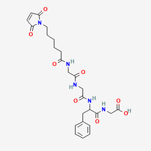 molecular formula C25H31N5O8 B13382908 MC-Gly-Gly-Phe-Gly-OH 