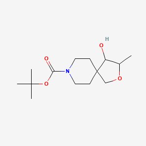 molecular formula C14H25NO4 B13382917 (3S)-8-Boc-4-hydroxy-3-methyl-2-oxa-8-azaspiro[4.5]decane 