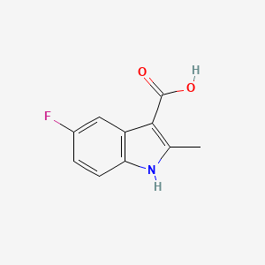 molecular formula C10H8FNO2 B1338292 5-氟-2-甲基-1H-吲哚-3-羧酸 CAS No. 98621-77-3