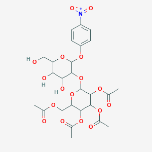 molecular formula C26H33NO17 B13382922 4-Nitrophenyl 2-O-(2,3,4,6-Tri-O-acetyl-alpha-D-mannopyranosyl)-alpha-D-mannopyranoside 