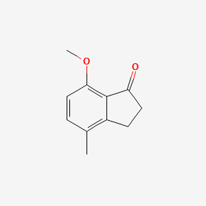 molecular formula C11H12O2 B1338295 7-甲氧基-4-甲基-2,3-二氢-1H-茚-1-酮 CAS No. 67901-83-1