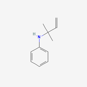 molecular formula C11H15N B1338298 N-(2-Methylbut-3-en-2-yl)aniline CAS No. 60173-64-0